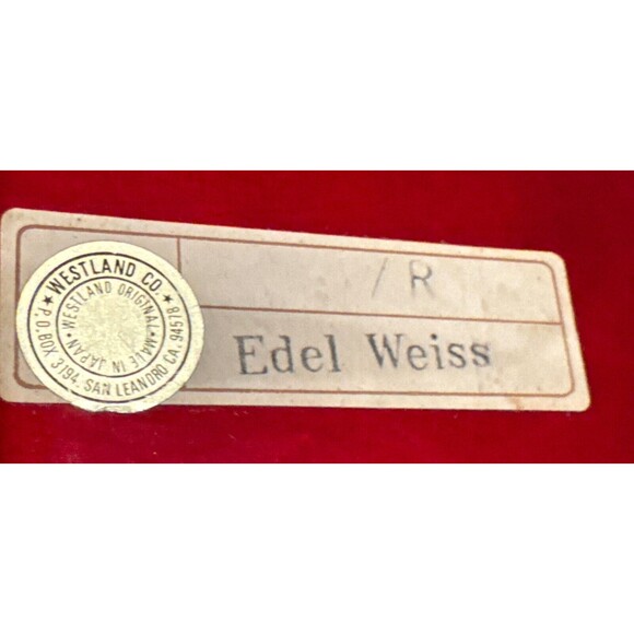 Vintage Westland Co Bird Fur Elise Music Red Jewelry Box Japan Working - Picture 5 of 15